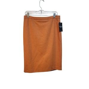 Pure Collection 8/10 Wool Pencil Skirt Ginger Tweed Work Teacher Outfit Boss NWT